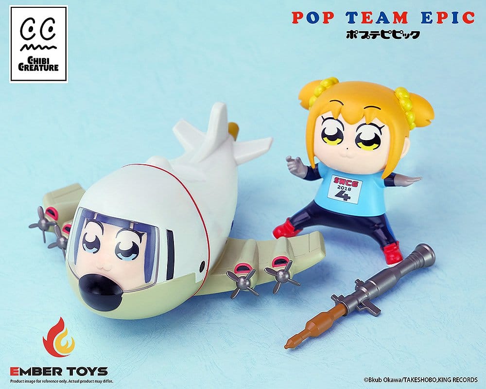 Pop Team Epic Pack de 2 Figuras Vinyl Chibi Creature POPUKO & PIPIMI: Skeleton Competition Ver.