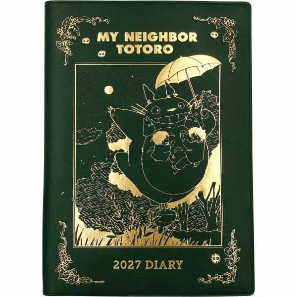 Mi vecino Totoro Diario Totoro spinning top green gold foil Frikytopia