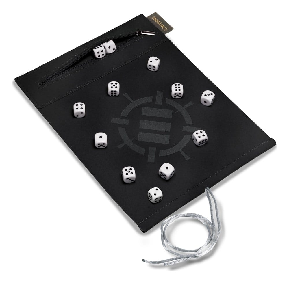Enhance Accesorios de mesa Roll on a Scroll Dado y tapete para enrollar Blanco Frikytopia