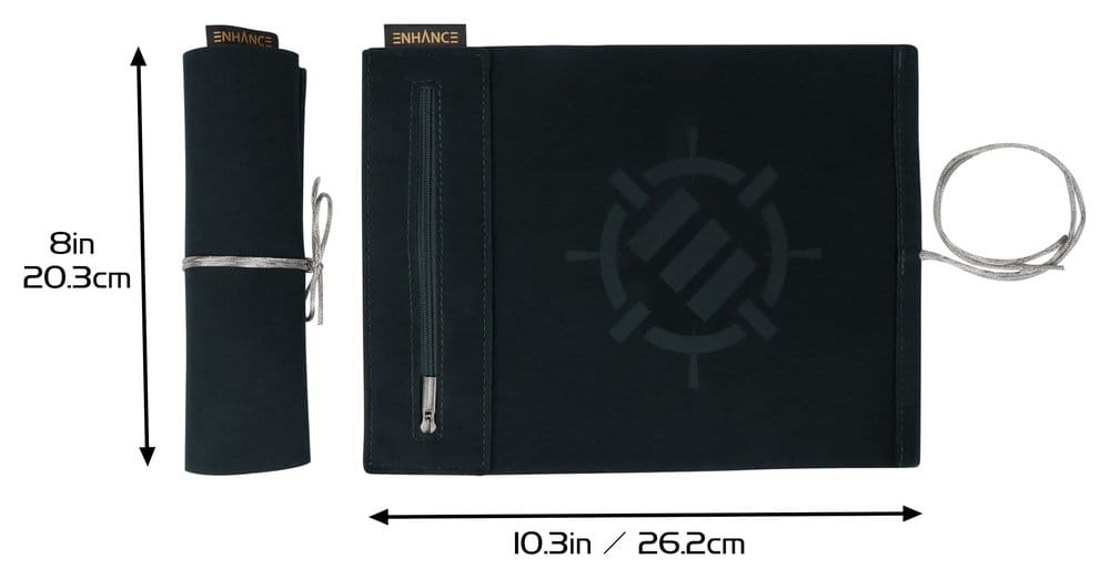 Enhance Accesorios de mesa Roll on a Scroll Dado y tapete para enrollar Blanco