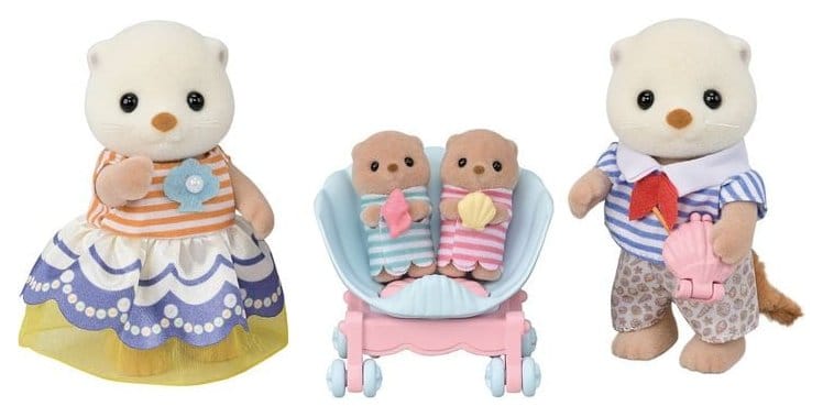 Sylvanian Families: Familia de Nutrias Marinas Conjunto