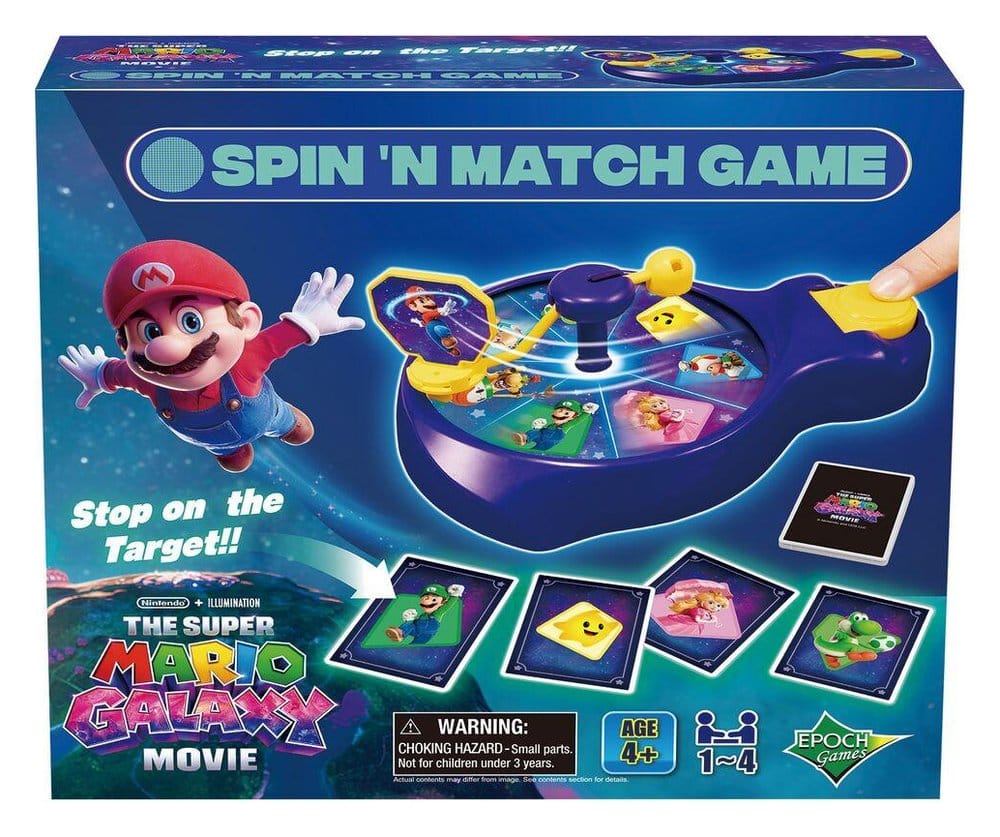 Super Mario juego Galaxy Movie Spin'n Match Frikytopia