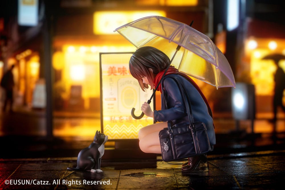 Original Character Estatua 1/7 Rainy Day - Meeting Illustrated by Catzz 16 cm