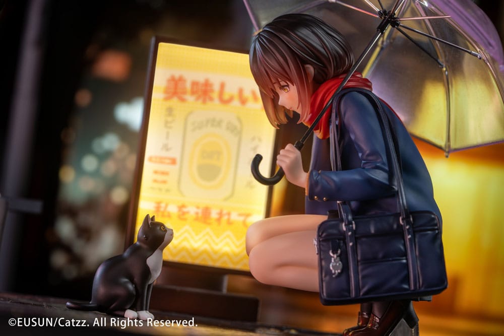 Original Character Estatua 1/7 Rainy Day - Meeting Illustrated by Catzz 16 cm