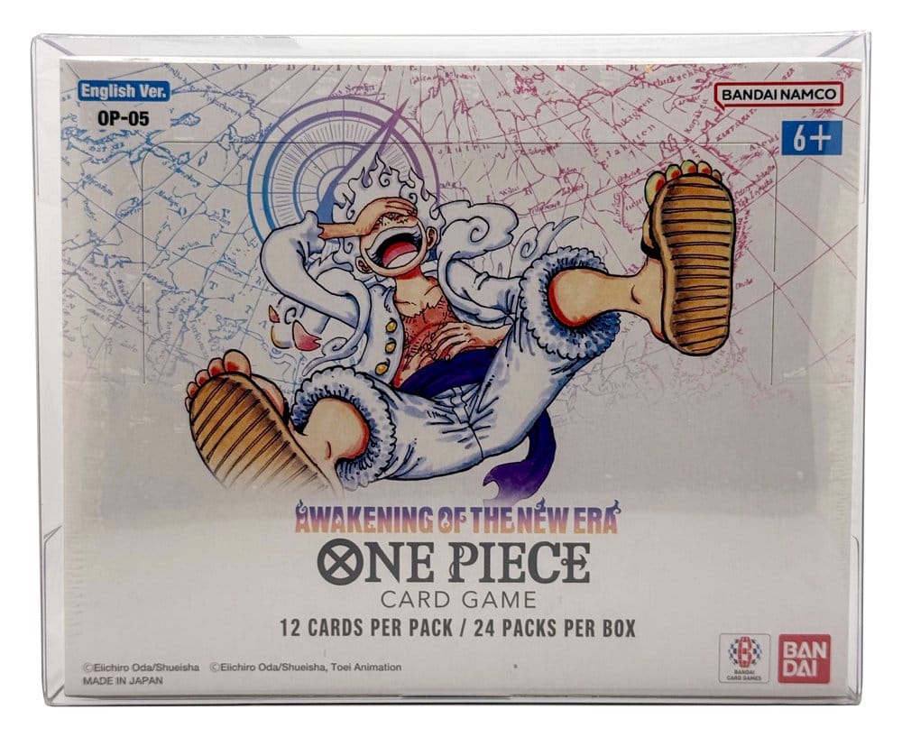 Evoretro Caja de PET Pack de 5 Protector para One Piece Booster Box (Inglés, OPP 4-6) 12 x 6 x 15 cm Frikytopia