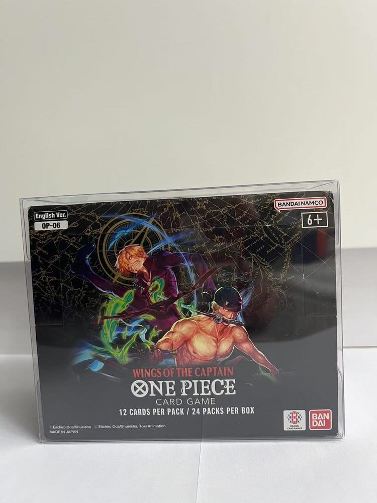 Evoretro Caja de PET Pack de 5 Protector para One Piece Booster Box (Inglés, OPP 4-6) 12 x 6 x 15 cm