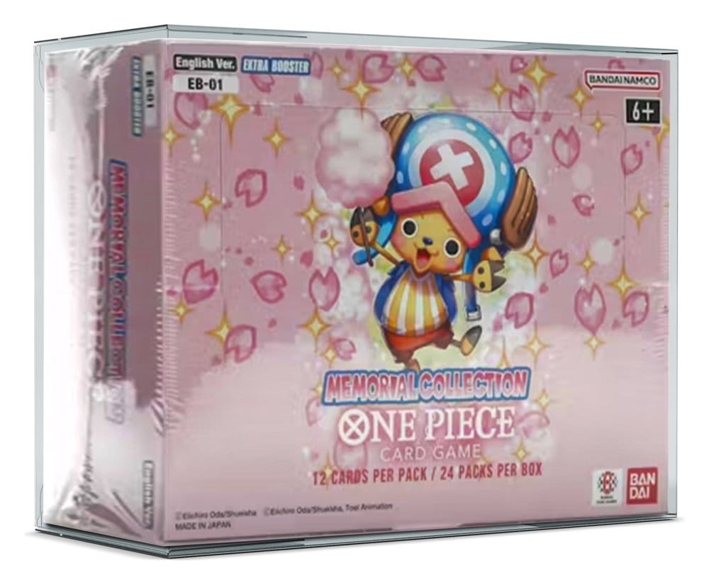 Evoretro Caja de PET Pack de 5 Protector para One Piece Booster Box (Inglés, OPP 4-6) 12 x 6 x 15 cm