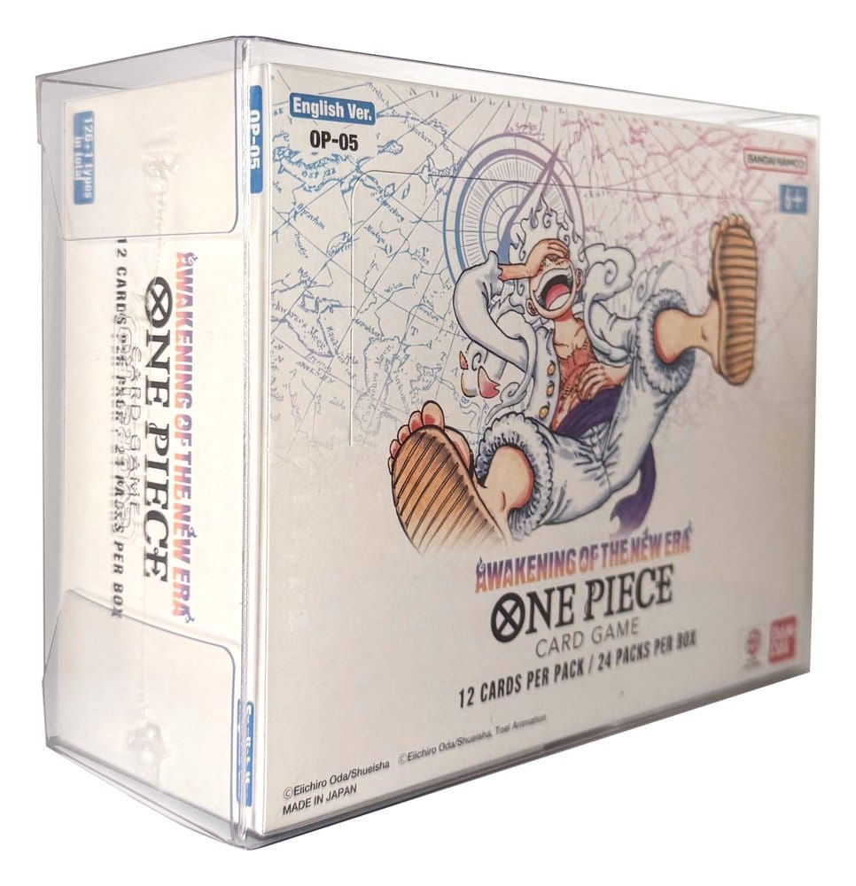 Evoretro Caja de PET Pack de 5 Protector para One Piece Booster Box (Inglés, OPP 4-6) 12 x 6 x 15 cm