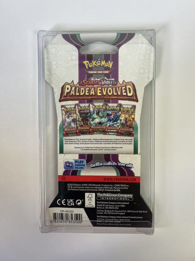 Evoretro Protectores PET para Pokémon TCG Booster Pack 0 mm (Paquete de 10)