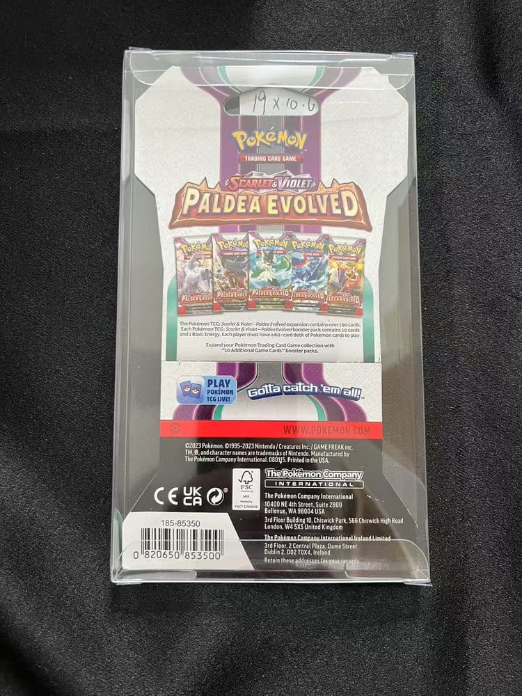 Evoretro Protectores PET para Pokémon TCG Booster Pack 0 mm (Paquete de 10)