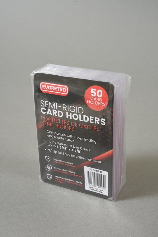 Evoretro pack 50 pochettes de cartes Semi-Rigid 8 x 12 cm