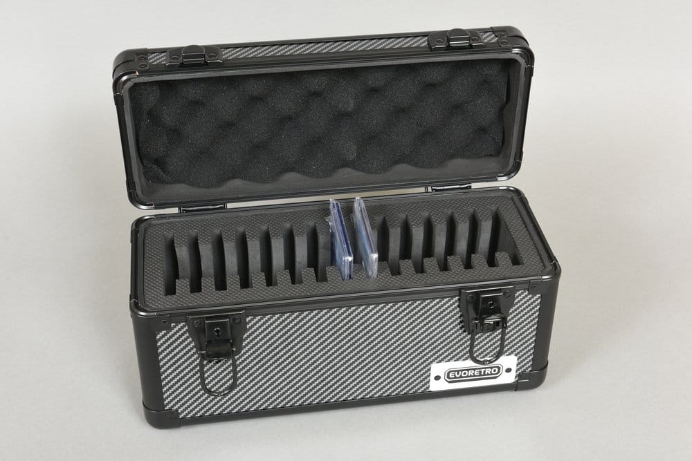 Evoretro Maleta TCG para 15 Slabs Gris 33,9 x 13,4 cm
