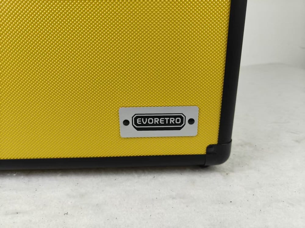 Evoretro Maleta TCG para 90 Tarjetas Amarillo