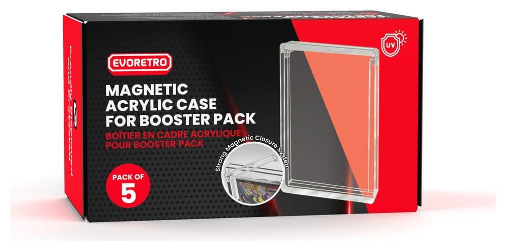 Evoretro Display de Acrílico Pack de 5 para Booster Packs Frikytopia