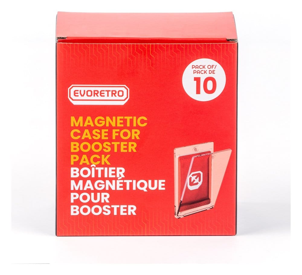 Caja de acrílico Pack de 10 Magnetic One Touch Protector para Booster Packs