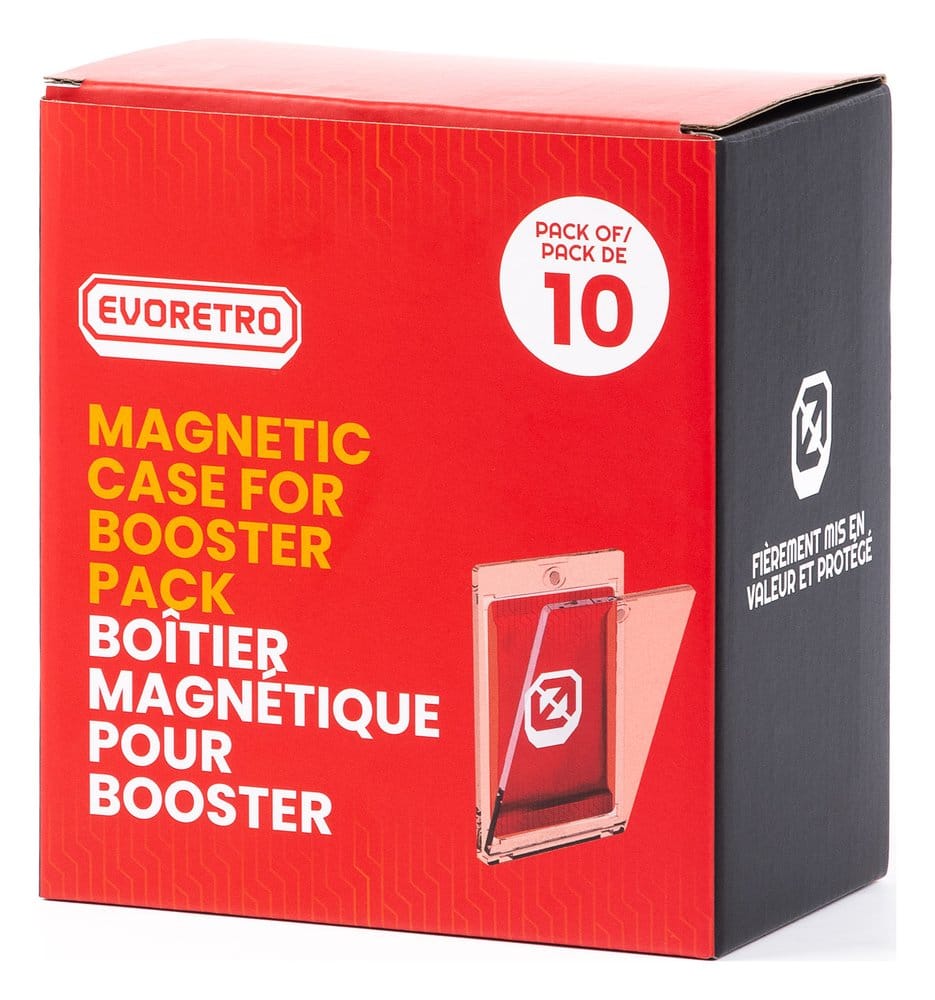 Caja de acrílico Pack de 10 Magnetic One Touch Protector para Booster Packs