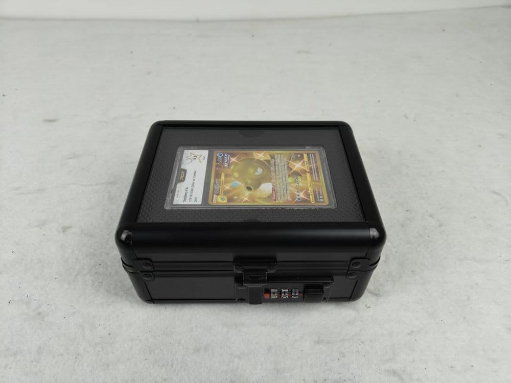 Evoretro Vitrina y Maletín de Transporte para Cartas Graduadas con Ventana Negro Frikytopia