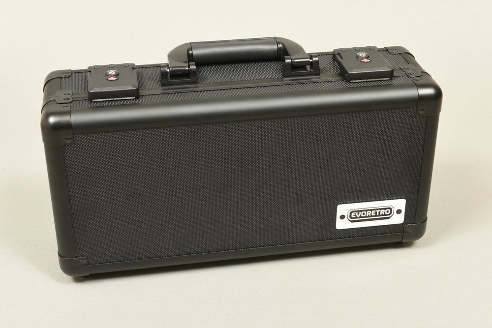 Evoretro Mini Maletín de Transporte con Asa & Espuma Extraíble Negro Frikytopia