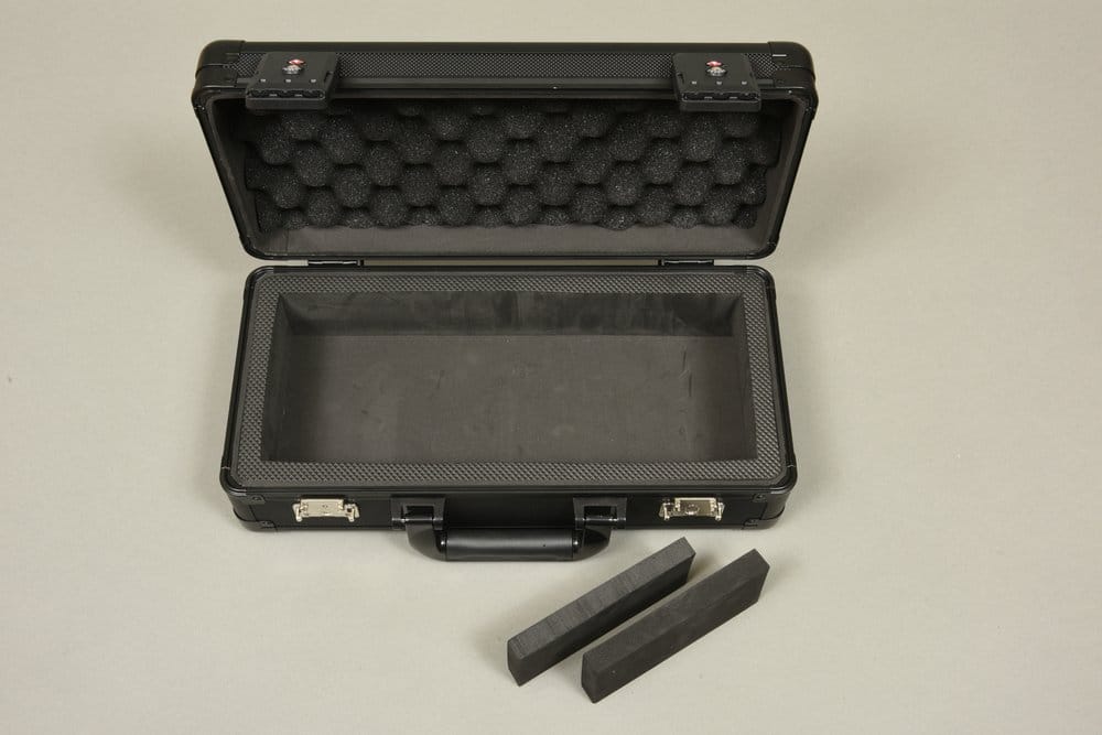Evoretro Mini Maletín de Transporte con Asa & Espuma Extraíble Negro