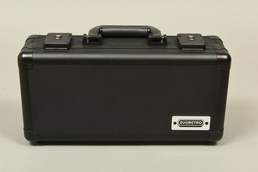 Evoretro Mini Maletín de Transporte con Asa & Espuma Extraíble Negro