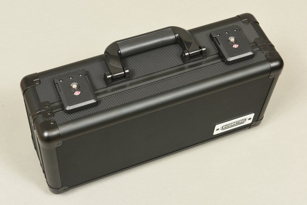 Evoretro Mini Maletín de Transporte con Asa & Espuma Extraíble Negro