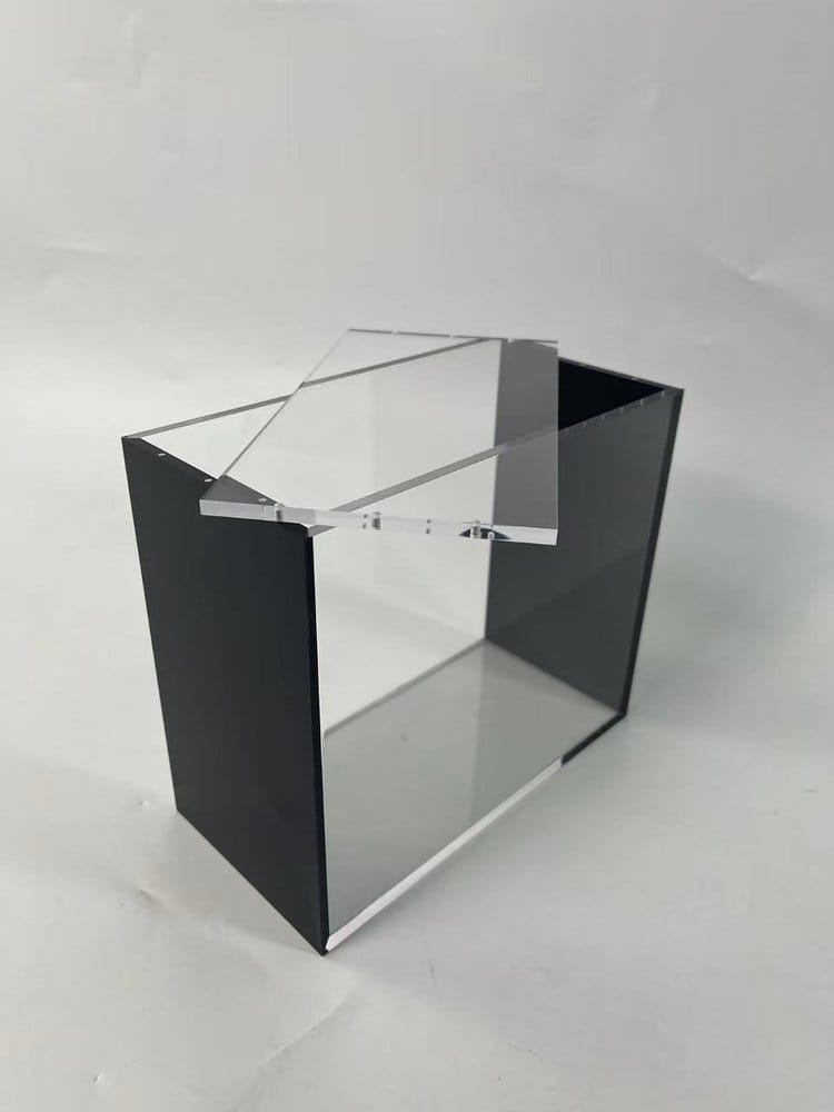 Evoretro Vitrina de Acrílico Magnética para ETB con Lados de Colores - Negro