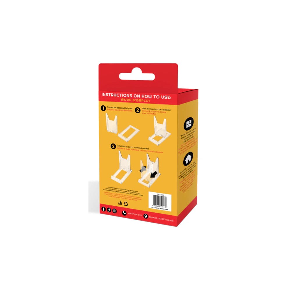 Caballete acrílico regulable en pack de 6