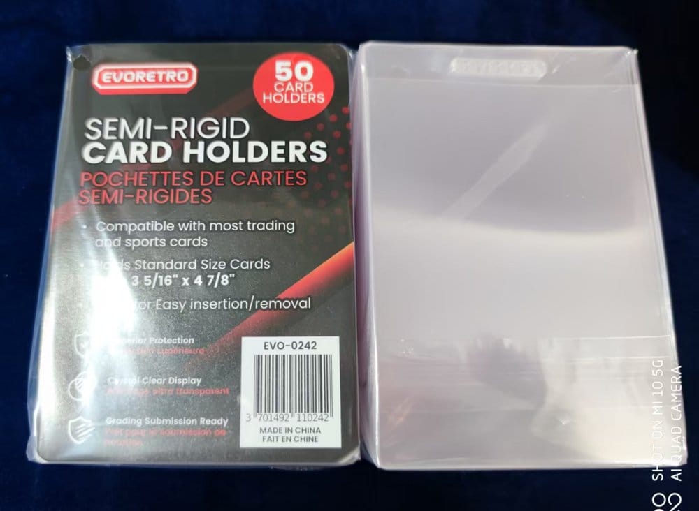 Evoretro pack 200 pochettes de cartes Semi-Rigid 8 x 12 cm