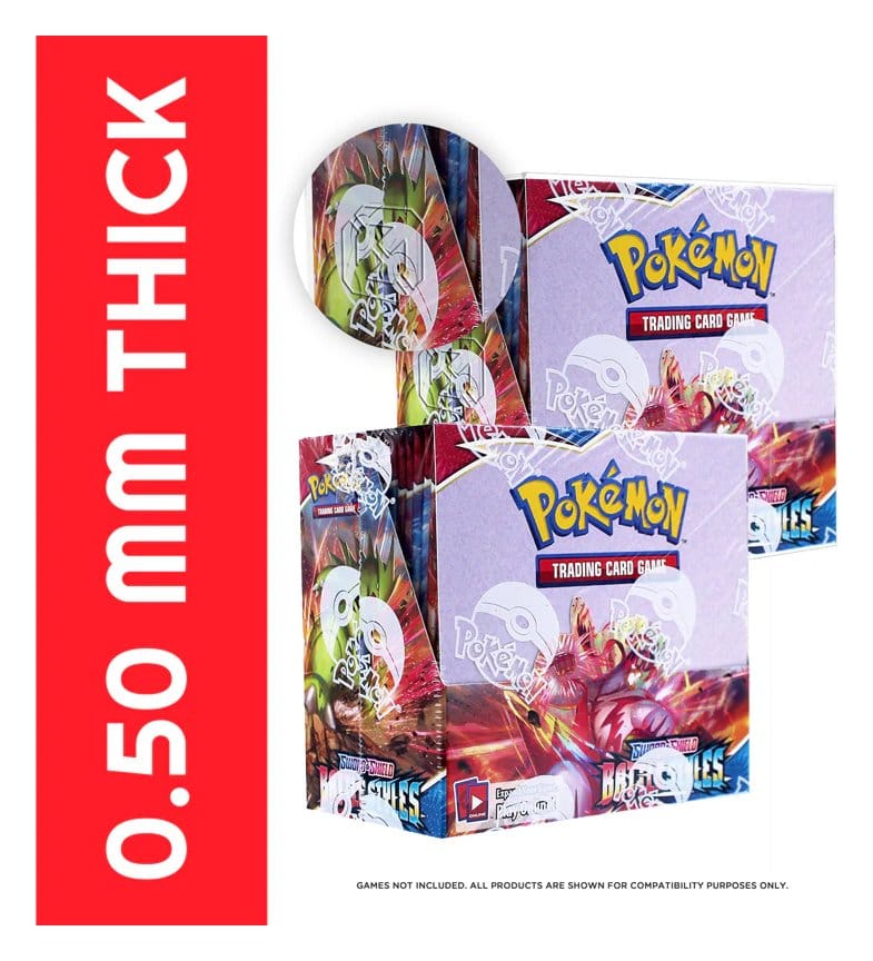 Evoretro Caja de PET Pack de 1 Protector para Pokémon Booster Box
