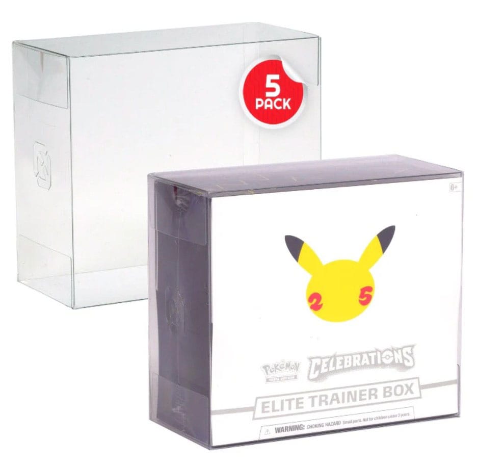 Caja de PET pack de 5 Protector para Booster Boxes / Elite Trainer Boxes Ver. 2