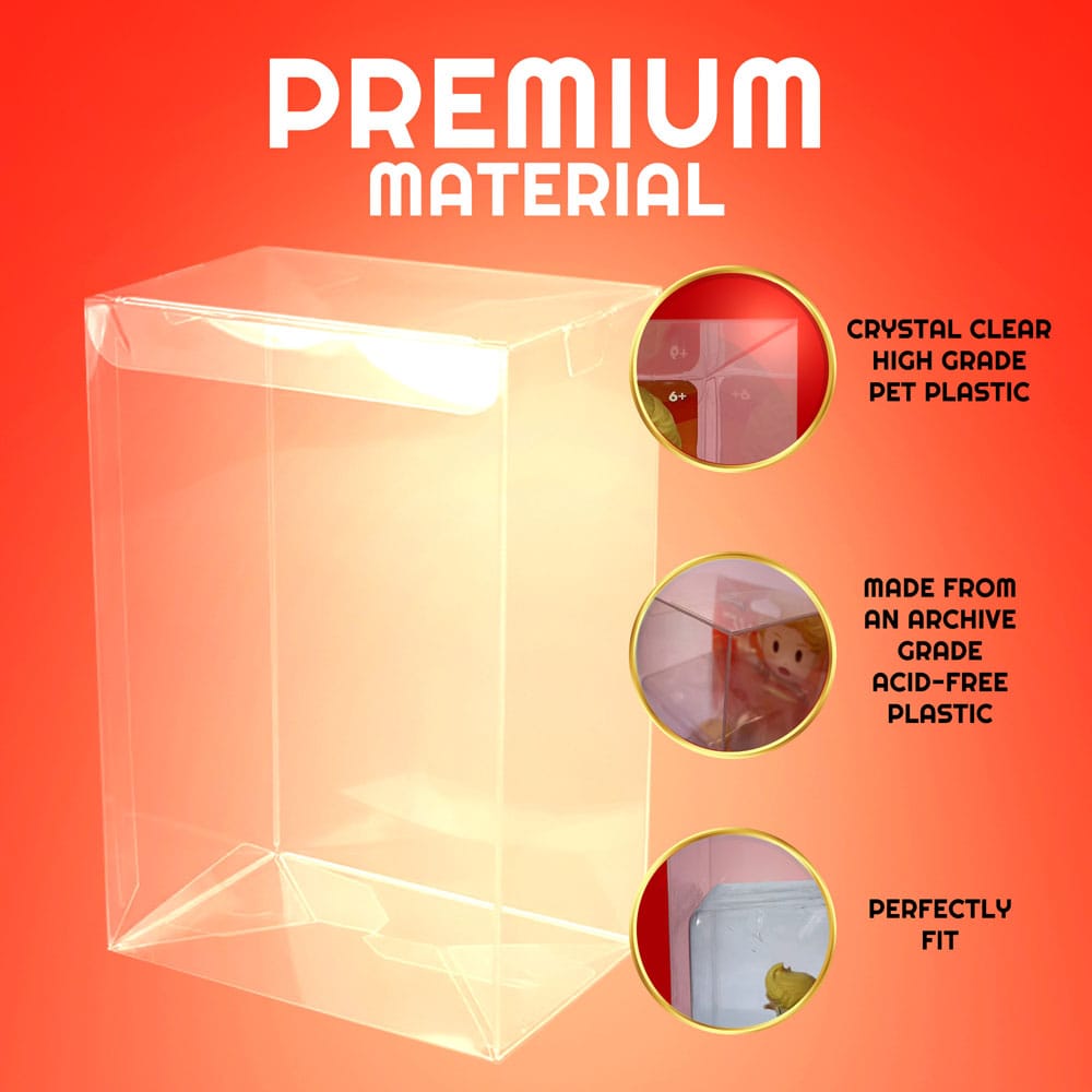 Caja de PET pack de 10 Protector para figuras Amiibo