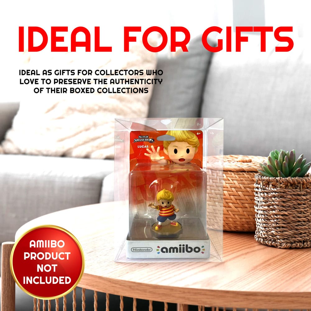 Caja de PET pack de 10 Protector para figuras Amiibo