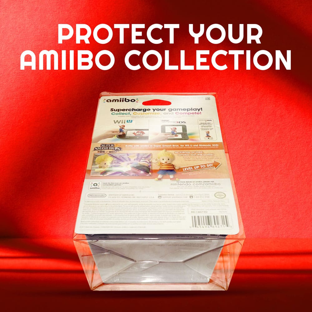 Caja de PET pack de 10 Protector para figuras Amiibo