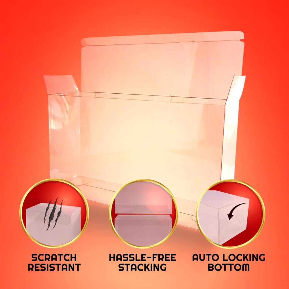 Evoretro Caja de PET Pack de 2 Protector para Pokémon 151 Escarlata y Púrpura Colección Ultra Premium Box