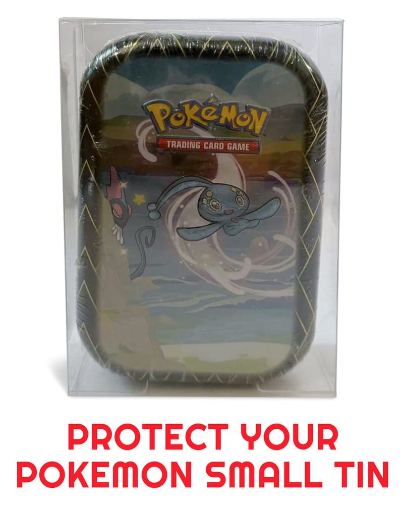 Evoretro Caja de PET Pack de 5 Protector para Pokémon Small Tins 8x3x13cm