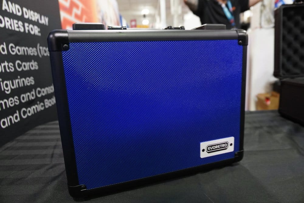 Evoretro Maleta TCG para 90 Tarjetas X Azul