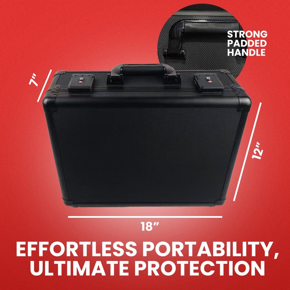 Evoretro Maleta TCG para 120 Tarjetas XL Negro
