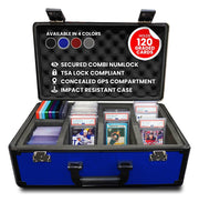 Evoretro Maleta TCG para 120 Tarjetas XL Azul