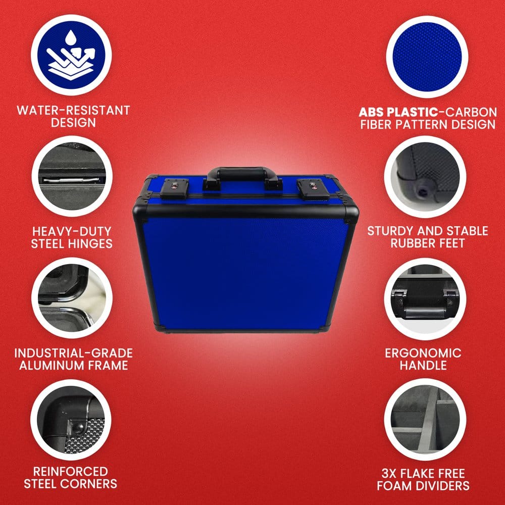 Evoretro Maleta TCG para 120 Tarjetas XL Azul