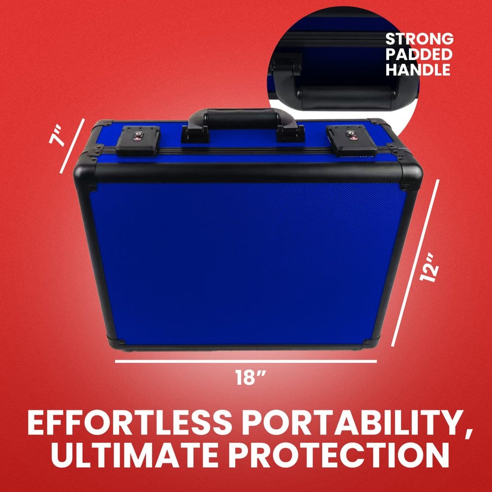 Evoretro Maleta TCG para 120 Tarjetas XL Azul