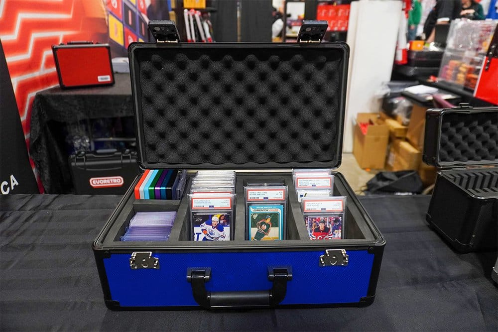 Evoretro Maleta TCG para 120 Tarjetas XL Azul