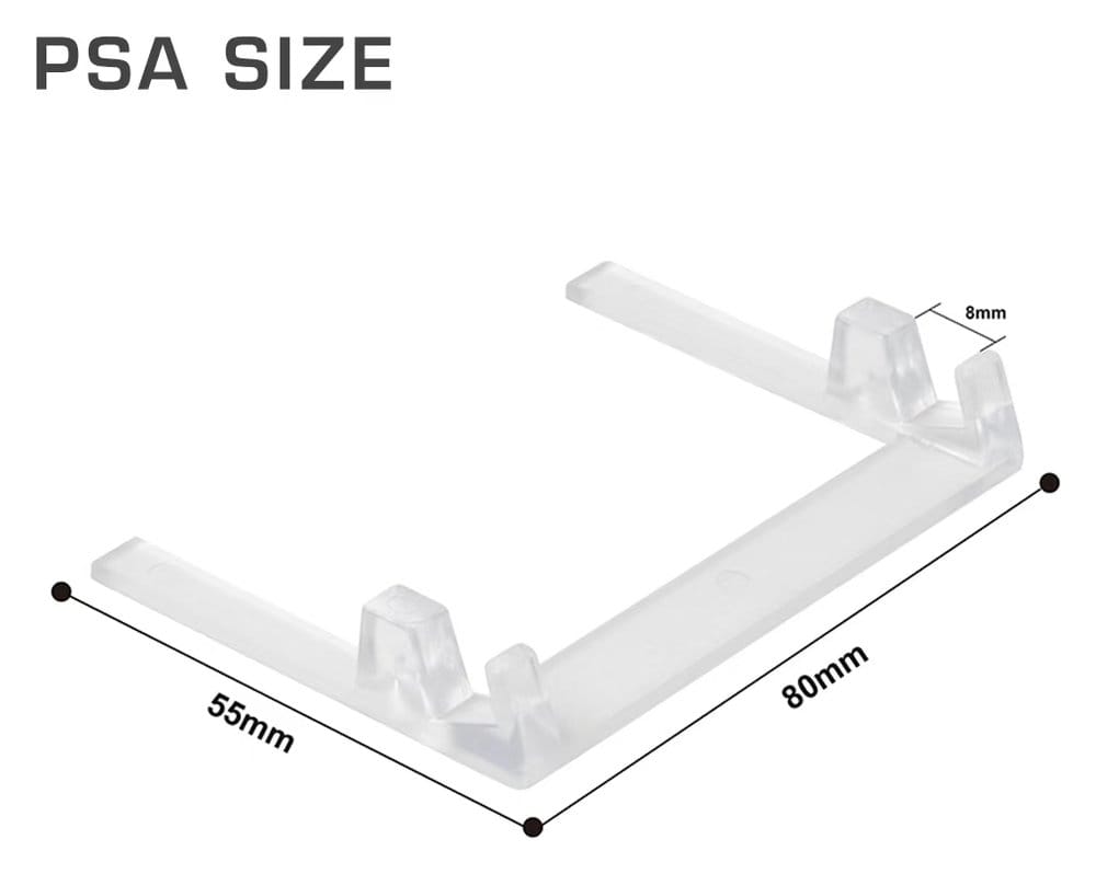 Evoretro Pack de 5 Display Stands para Graded Cards Slabs Transparente