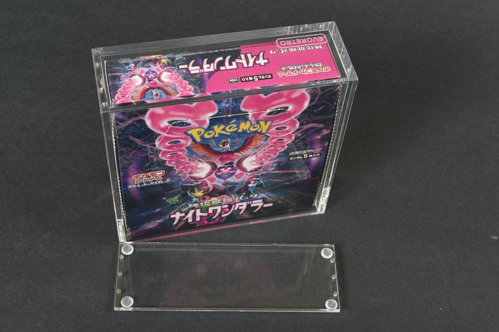 Evoretro Display de Acrílico para Pokémon Caja de Booster Grande Japonesa