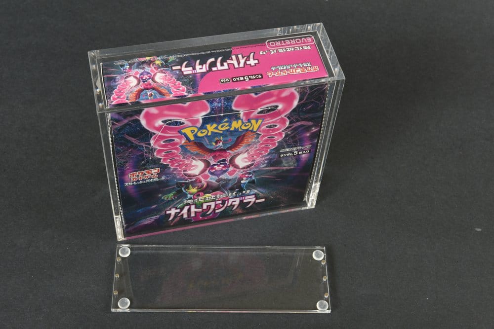 Evoretro Display de Acrílico para Pokémon Caja de Booster Grande Japonesa