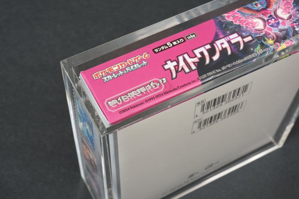 Evoretro Display de Acrílico para Pokémon Caja de Booster Grande Japonesa