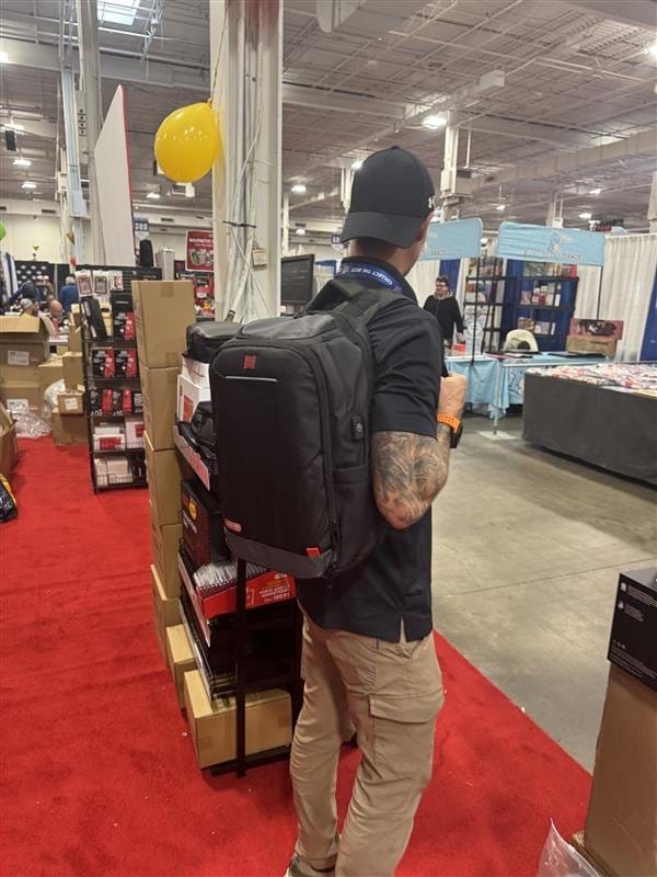 Evoretro HybridPro Mochila de Viaje Negra
