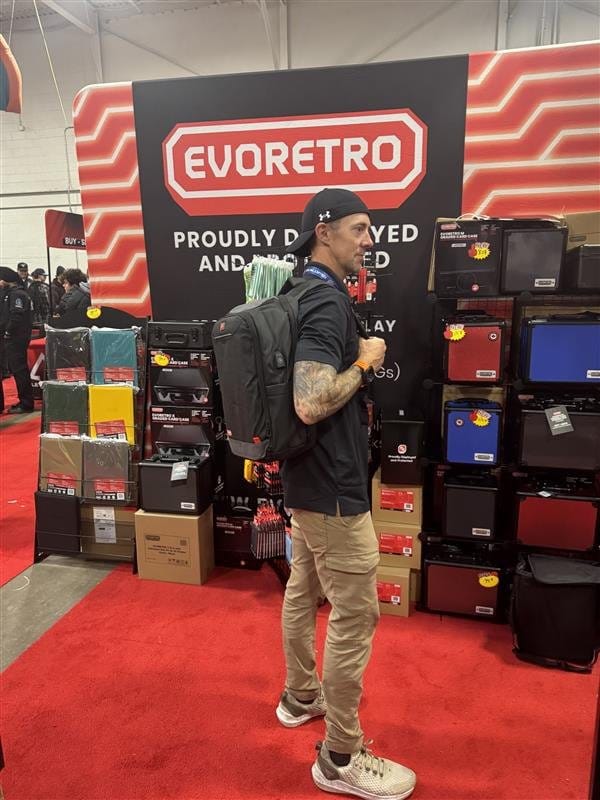 Evoretro HybridPro Mochila de Viaje Negra