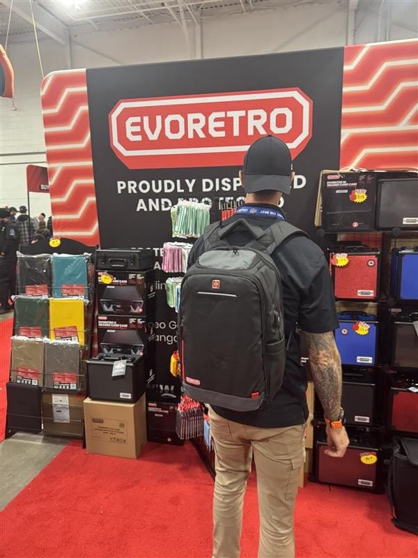 Evoretro HybridPro Mochila de Viaje Negra
