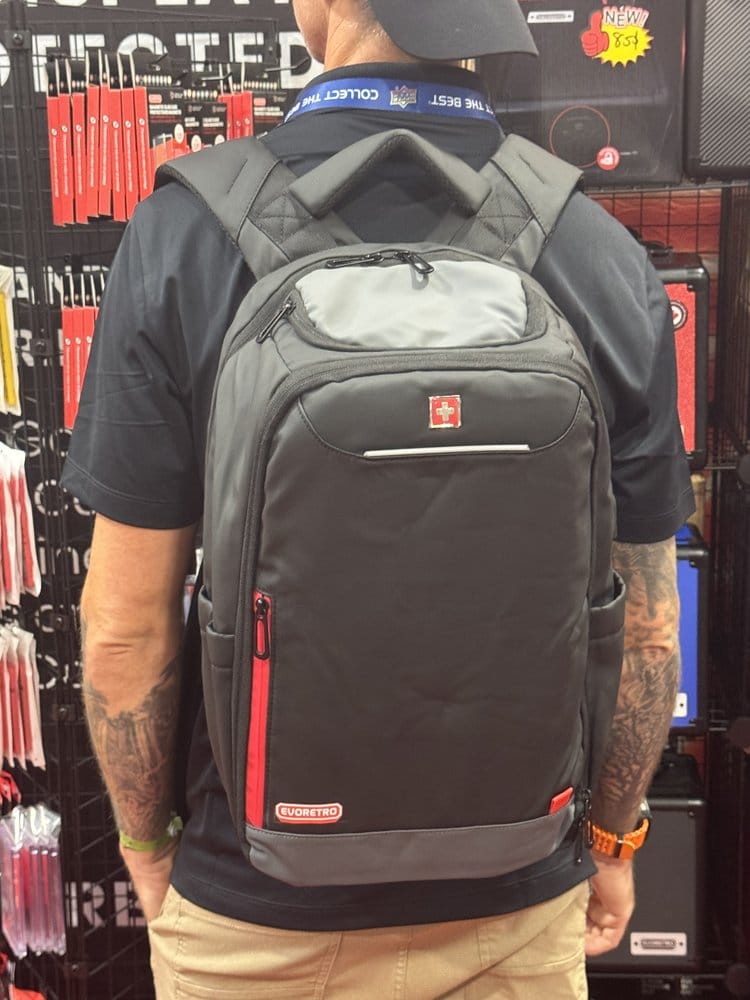 Evoretro Mochila de Viaje y Mini-Estuche de Transporte Bundle Kit Negro