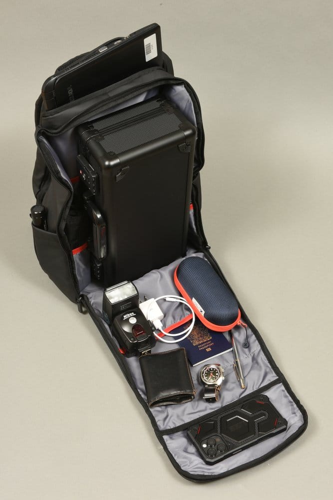 Evoretro Mochila de Viaje y Mini-Estuche de Transporte Bundle Kit Negro
